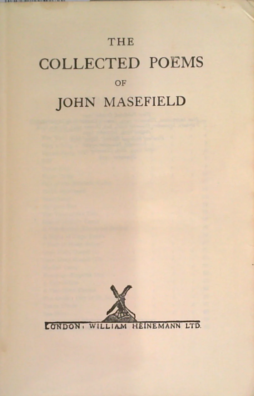 The Collected Poems Of John Masefield - Image 2